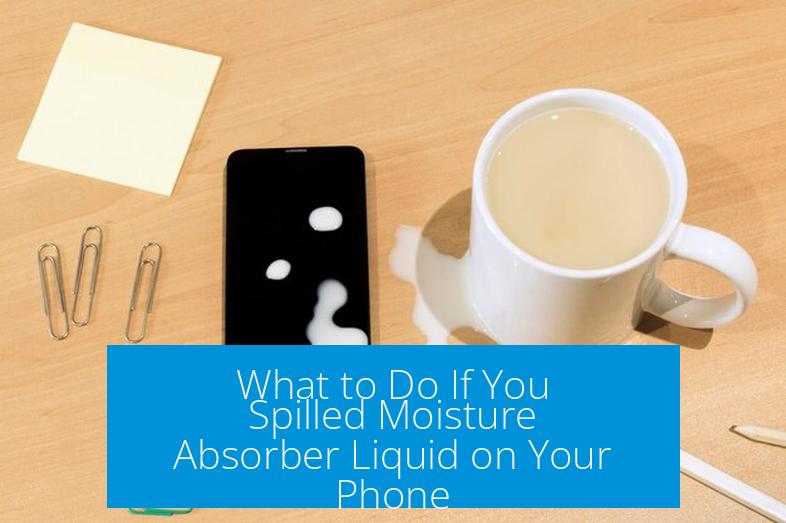 What to Do If You Spilled Moisture Absorber Liquid on Your Phone