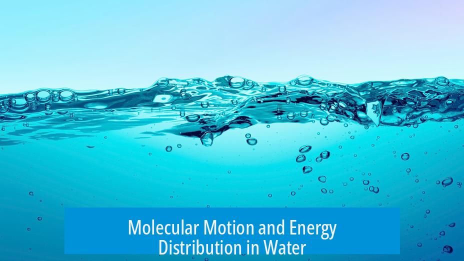 Molecular Motion and Energy Distribution in Water