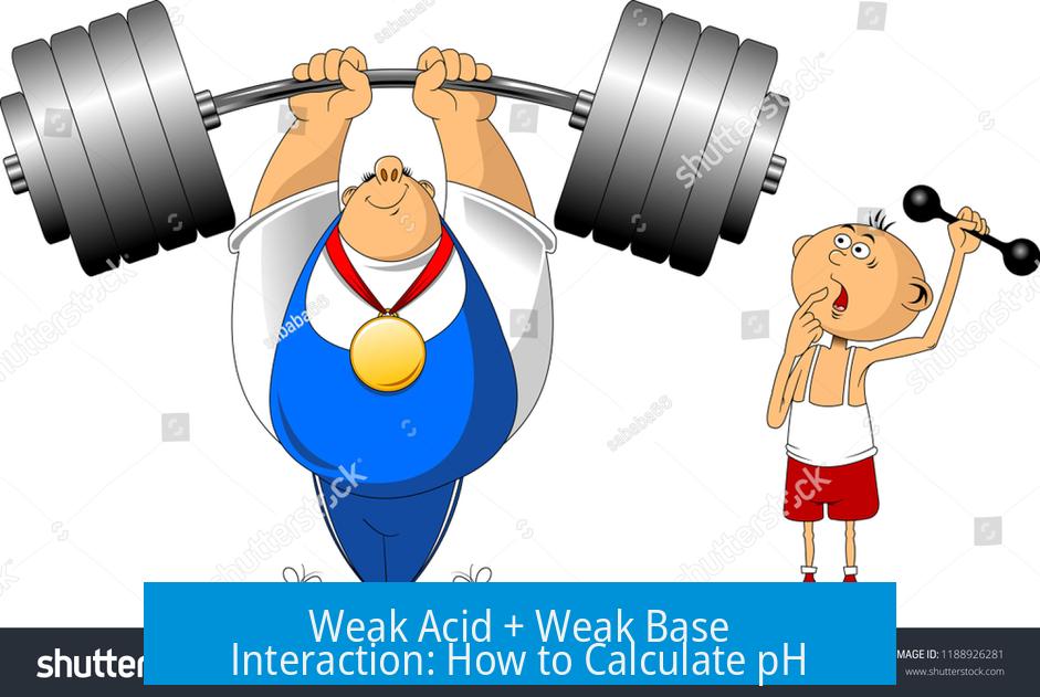 Weak Acid + Weak Base Interaction: How to Calculate pH?