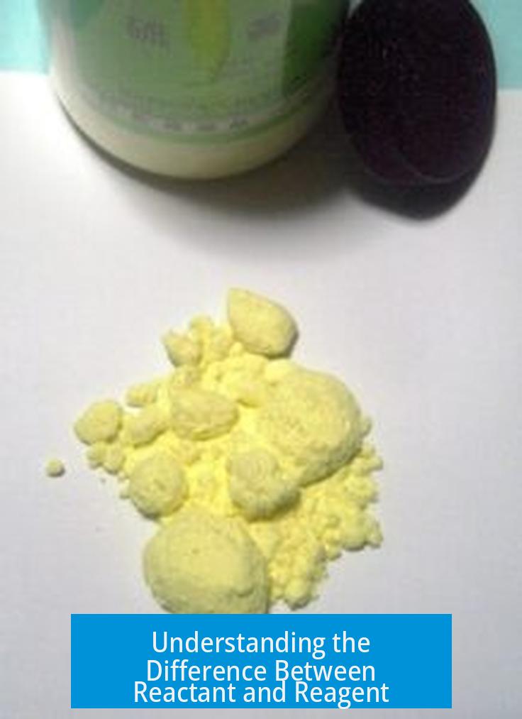 Understanding the Difference Between Reactant and Reagent