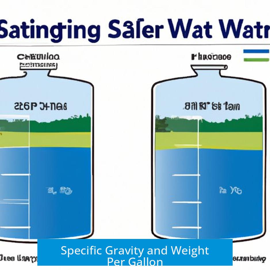 Specific Gravity and Weight Per Gallon