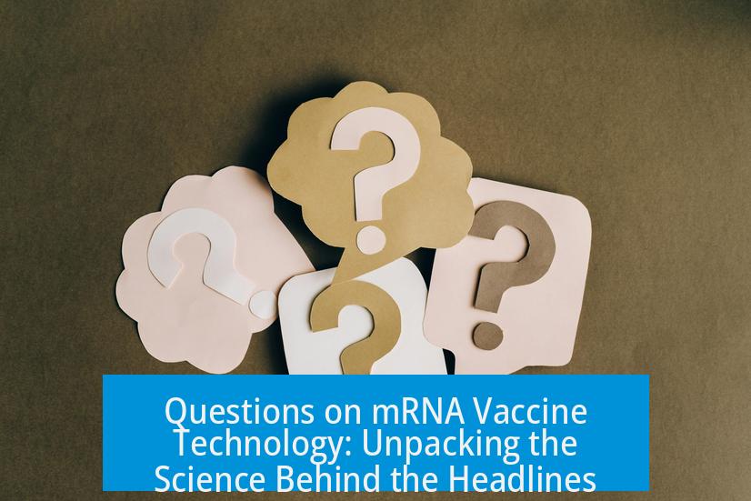 Questions on mRNA Vaccine Technology: Unpacking the Science Behind the Headlines