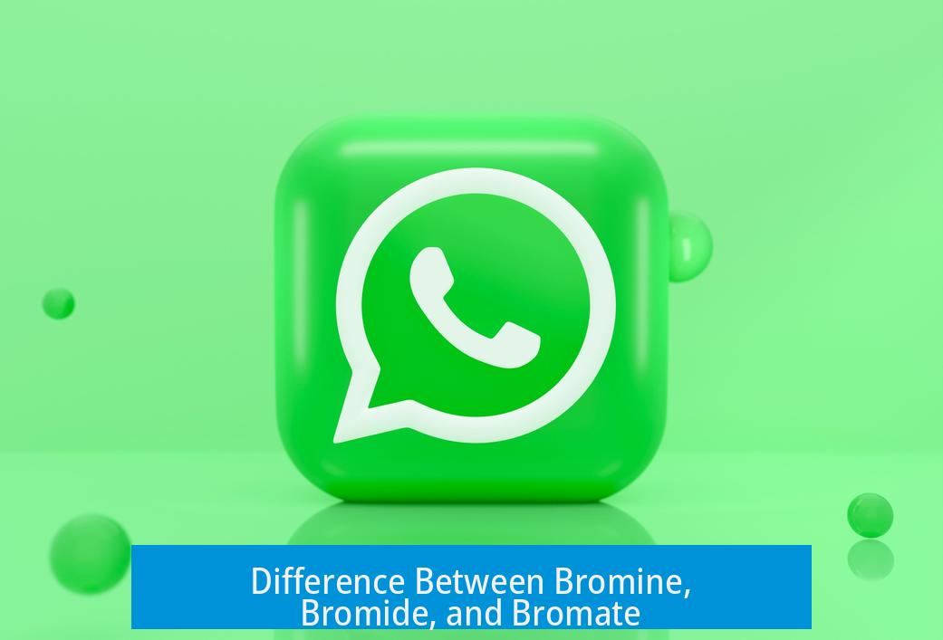 Difference Between Bromine, Bromide, and Bromate