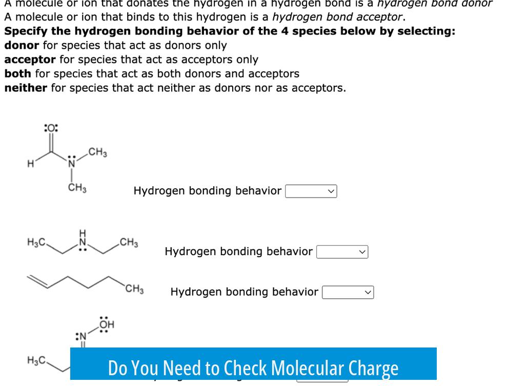 Do You Need to Check Molecular Charge?