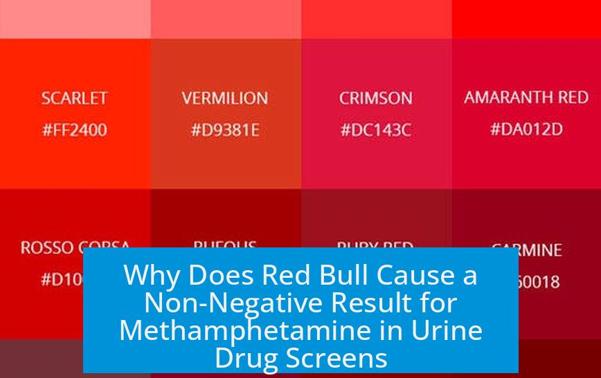 Why Does Red Bull Cause a Non-Negative Result for Methamphetamine in Urine Drug Screens?