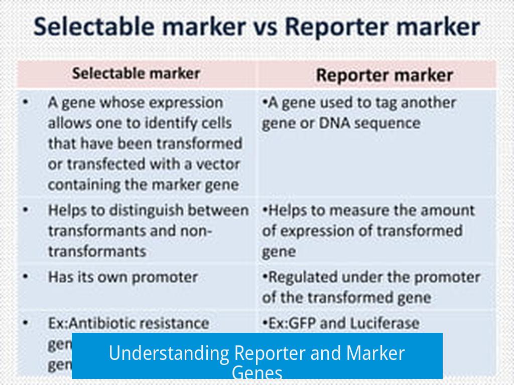 Understanding Reporter and Marker Genes