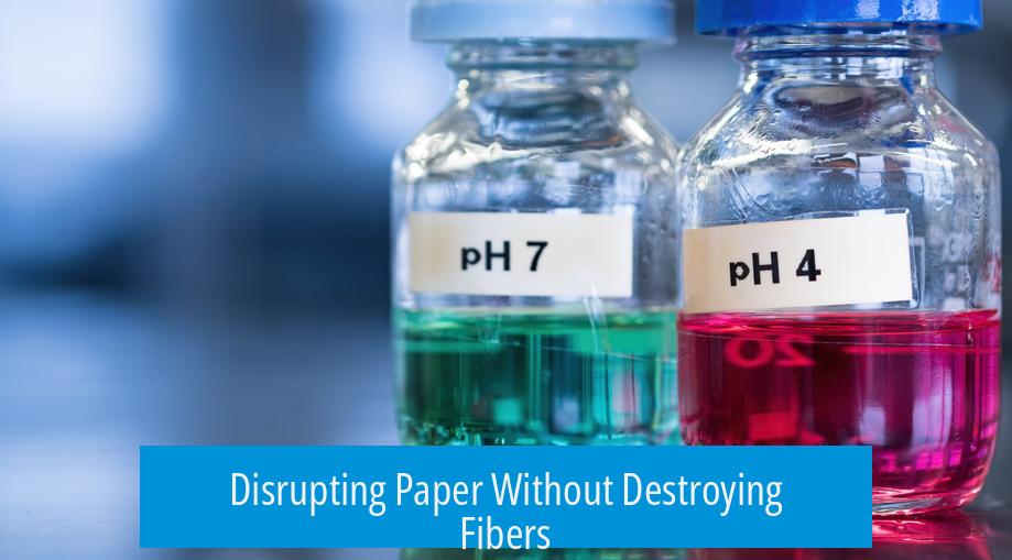Disrupting Paper Without Destroying Fibers