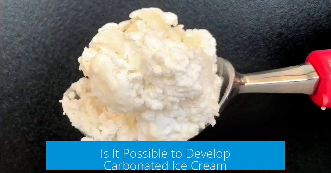 Is It Possible to Develop Carbonated Ice Cream?