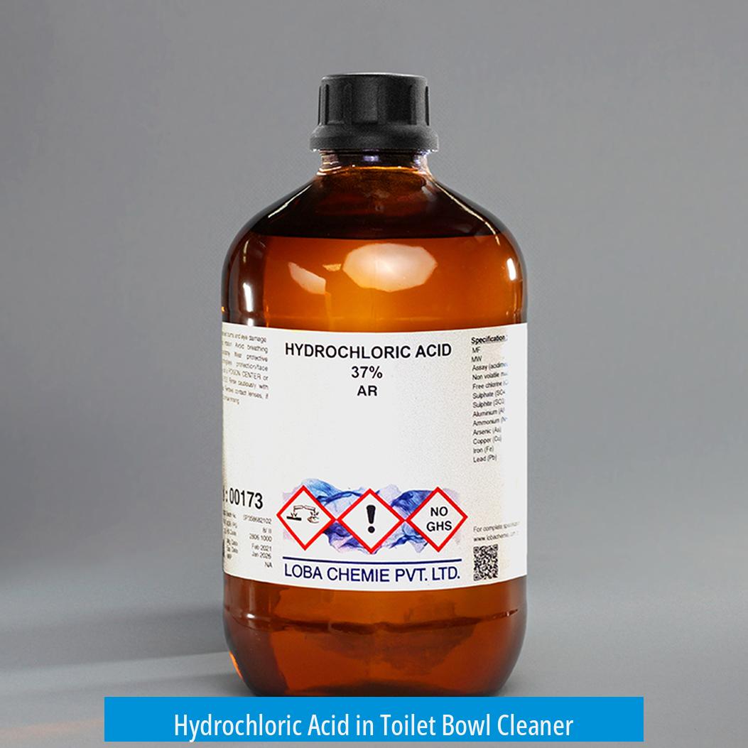 Hydrochloric Acid in Toilet Bowl Cleaner