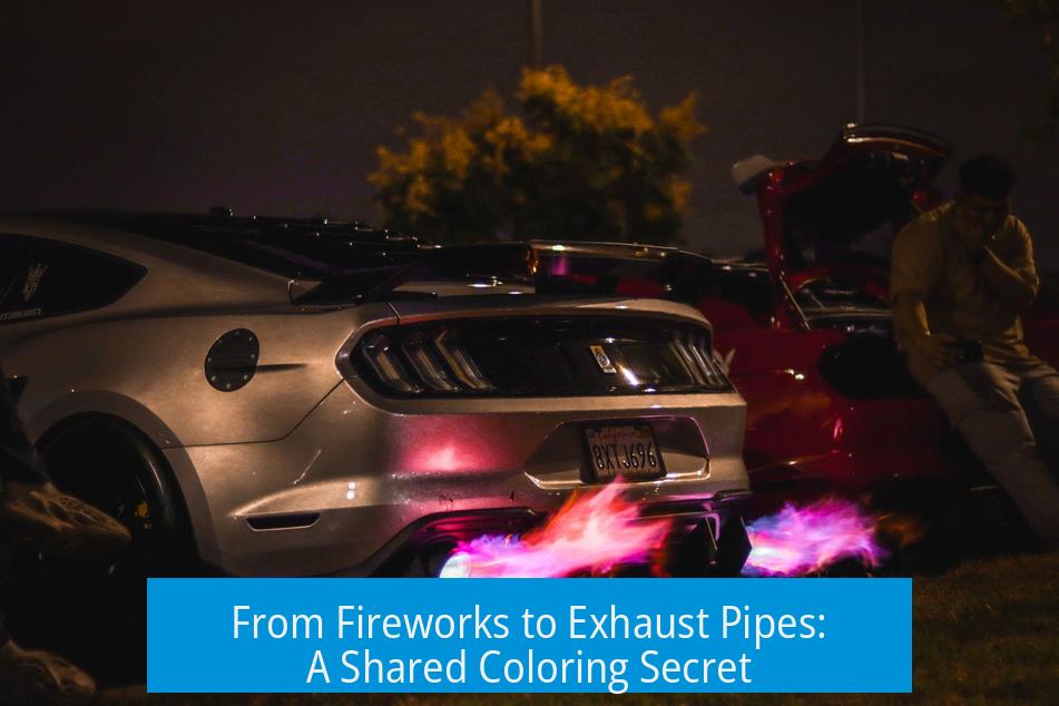 From Fireworks to Exhaust Pipes: A Shared Coloring Secret