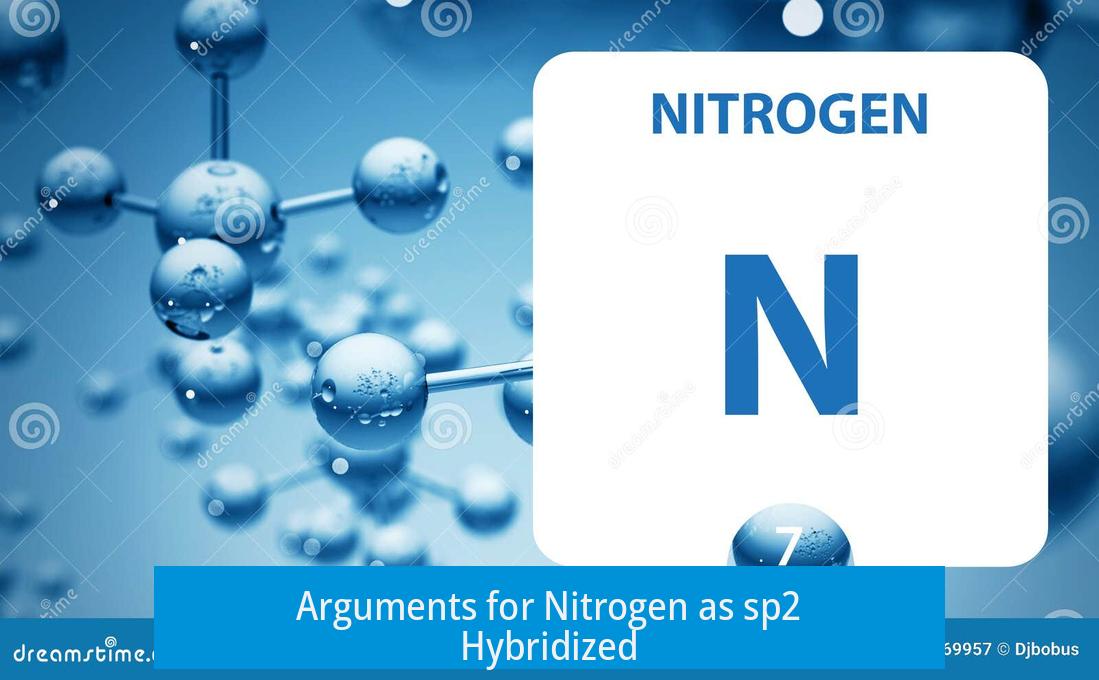 Arguments for Nitrogen as sp2 Hybridized