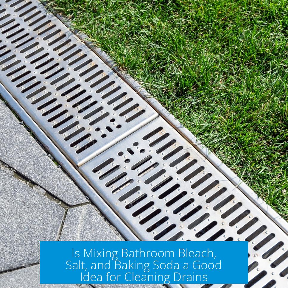 Is Mixing Bathroom Bleach, Salt, and Baking Soda a Good Idea for Cleaning Drains?