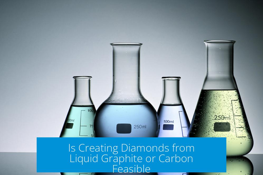 Is Creating Diamonds from Liquid Graphite or Carbon Feasible?