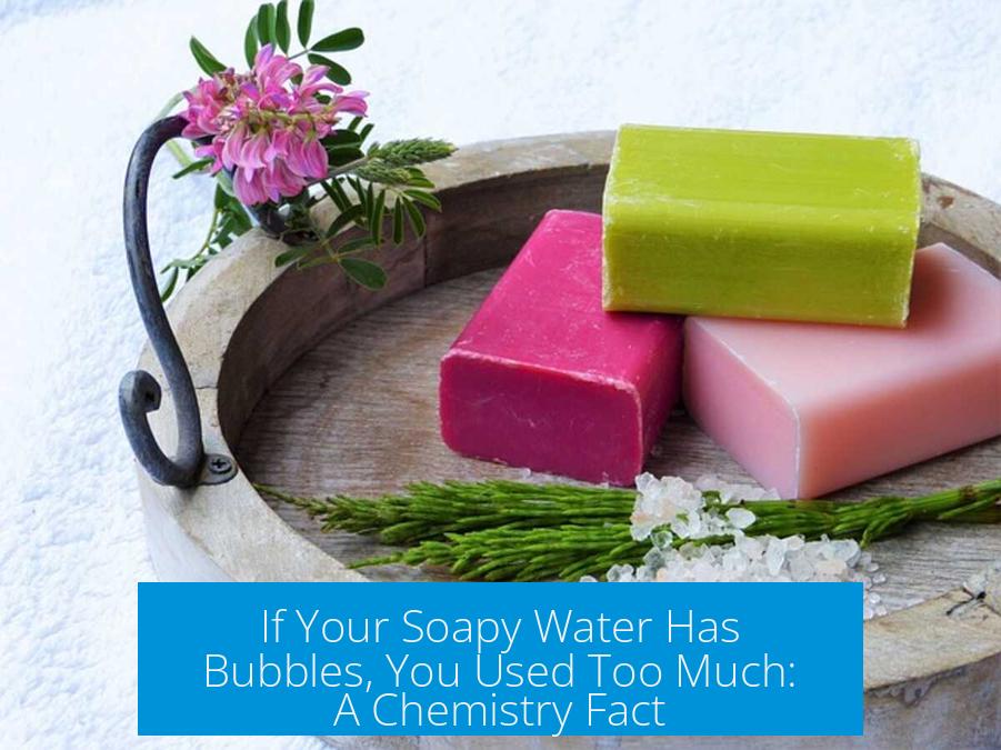 If Your Soapy Water Has Bubbles, You Used Too Much: A Chemistry Fact?