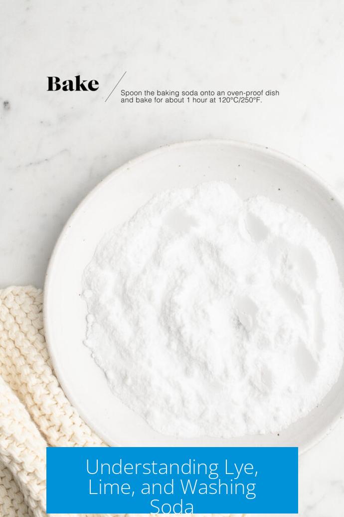 Understanding Lye, Lime, and Washing Soda