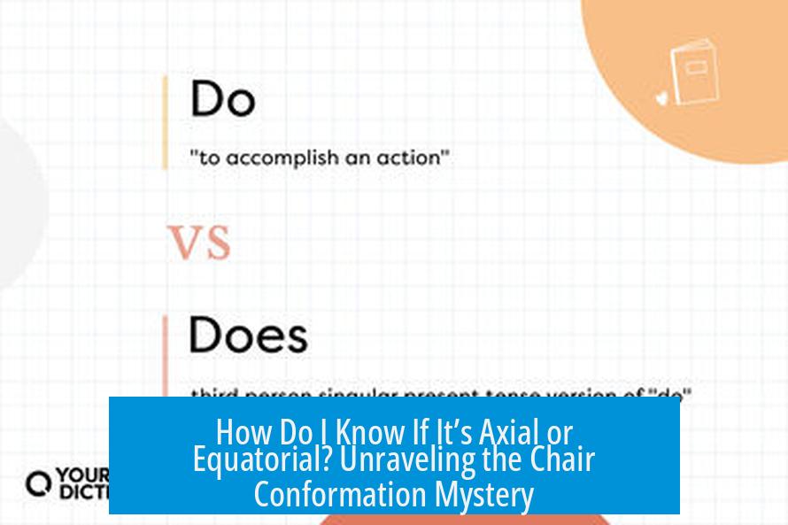 How Do I Know If It’s Axial or Equatorial? Unraveling the Chair Conformation Mystery
