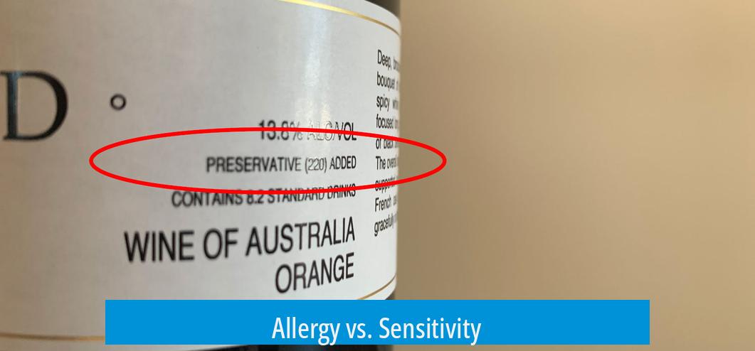 Allergy vs. Sensitivity