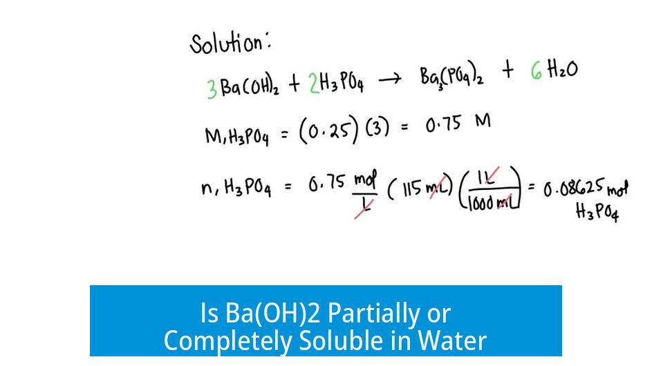 Is Ba(OH)2 Partially or Completely Soluble in Water?