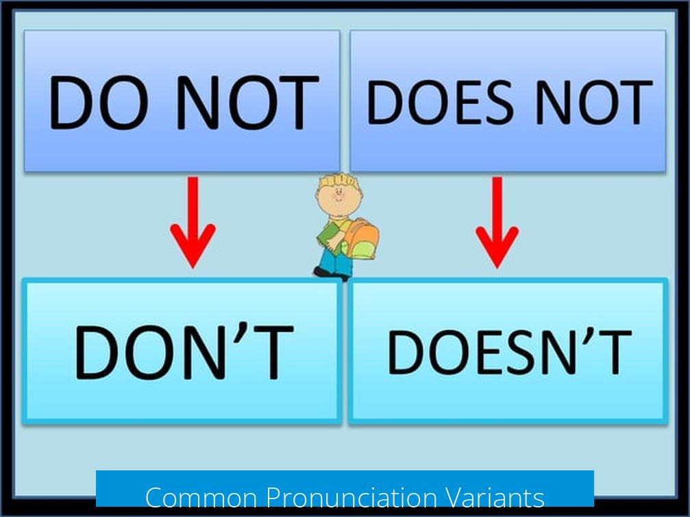 Common Pronunciation Variants