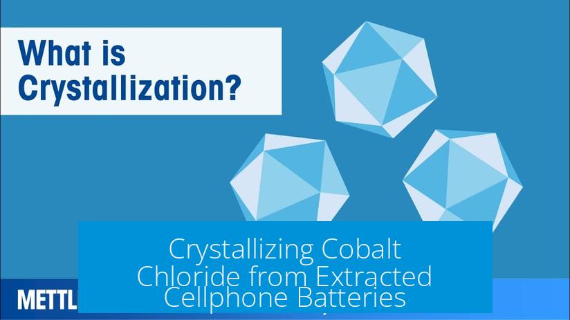 Crystallizing Cobalt Chloride from Extracted Cellphone Batteries
