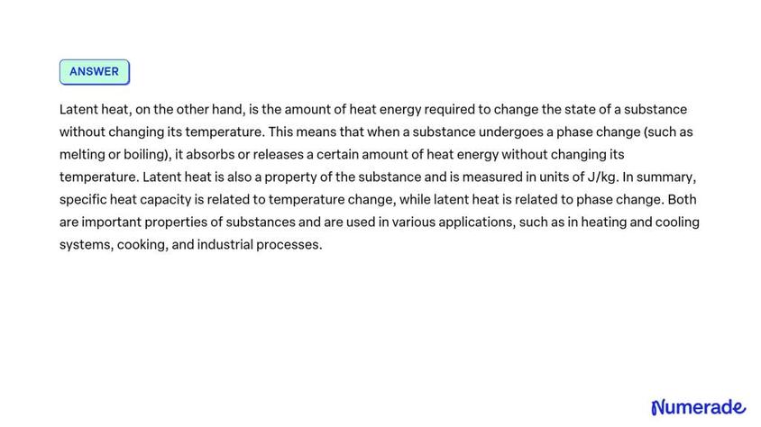Is Latent Heat the Reason Behind Specific Heat Capacity?