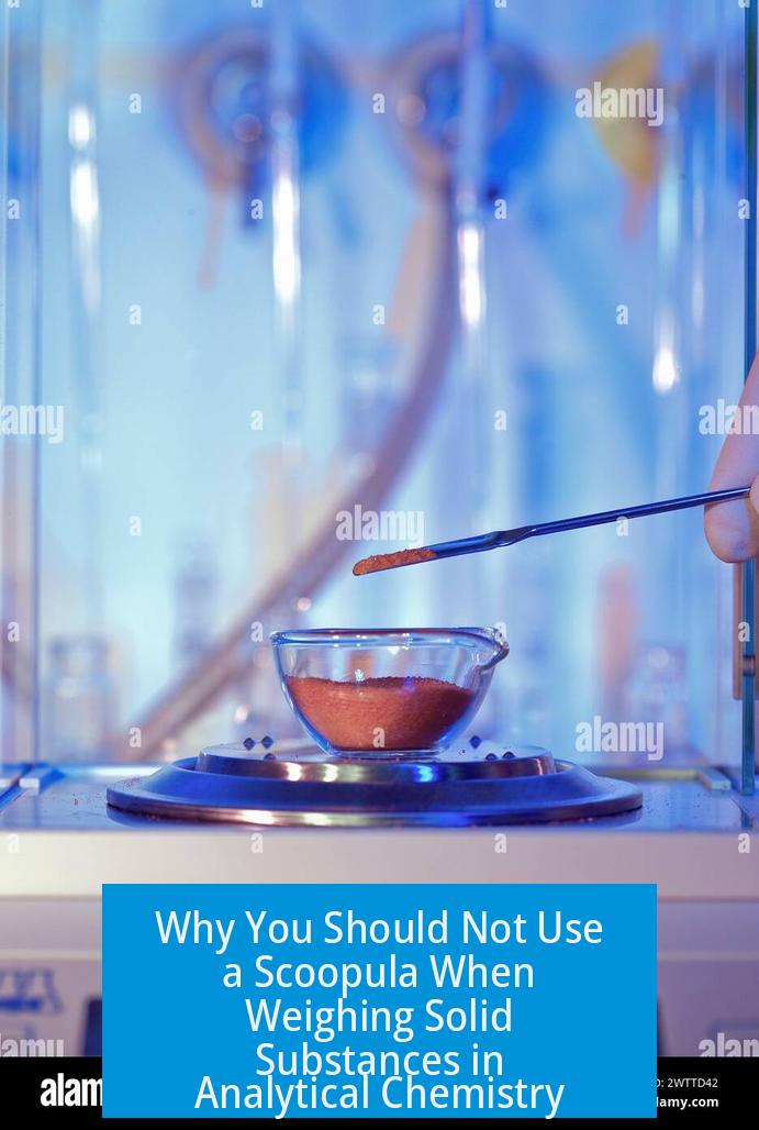 Why You Should Not Use a Scoopula When Weighing Solid Substances in Analytical Chemistry