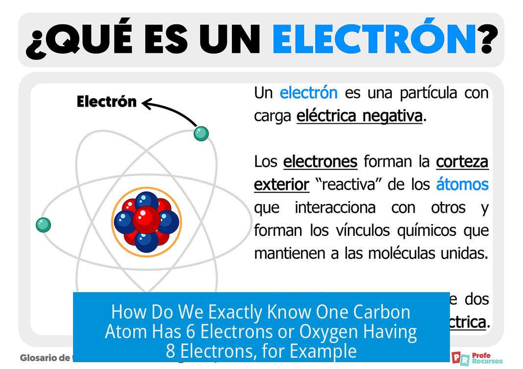 How Do We Exactly Know One Carbon Atom Has 6 Electrons or Oxygen Having 8 Electrons, for Example?