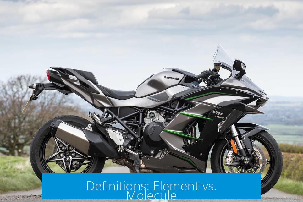 Definitions: Element vs. Molecule