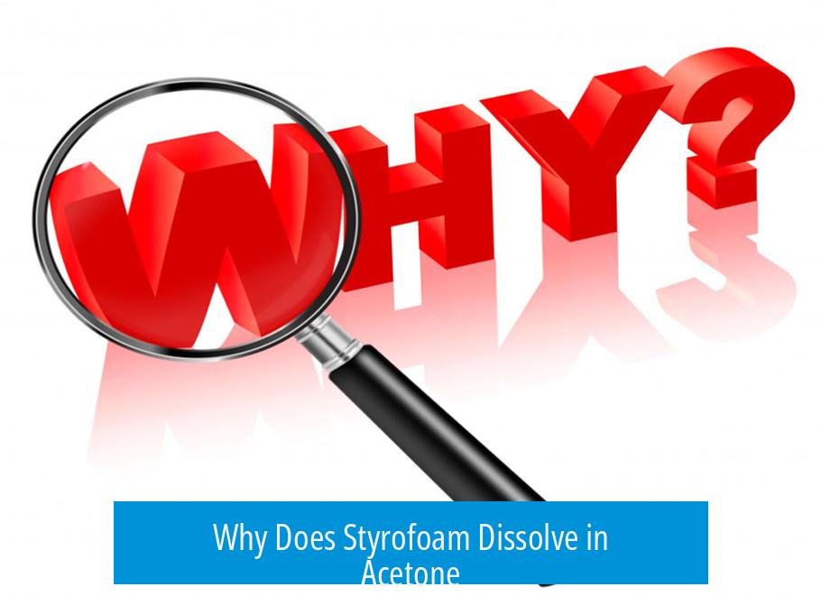 Why Does Styrofoam Dissolve in Acetone?