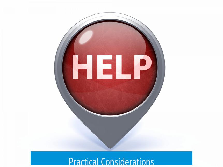 Practical Considerations