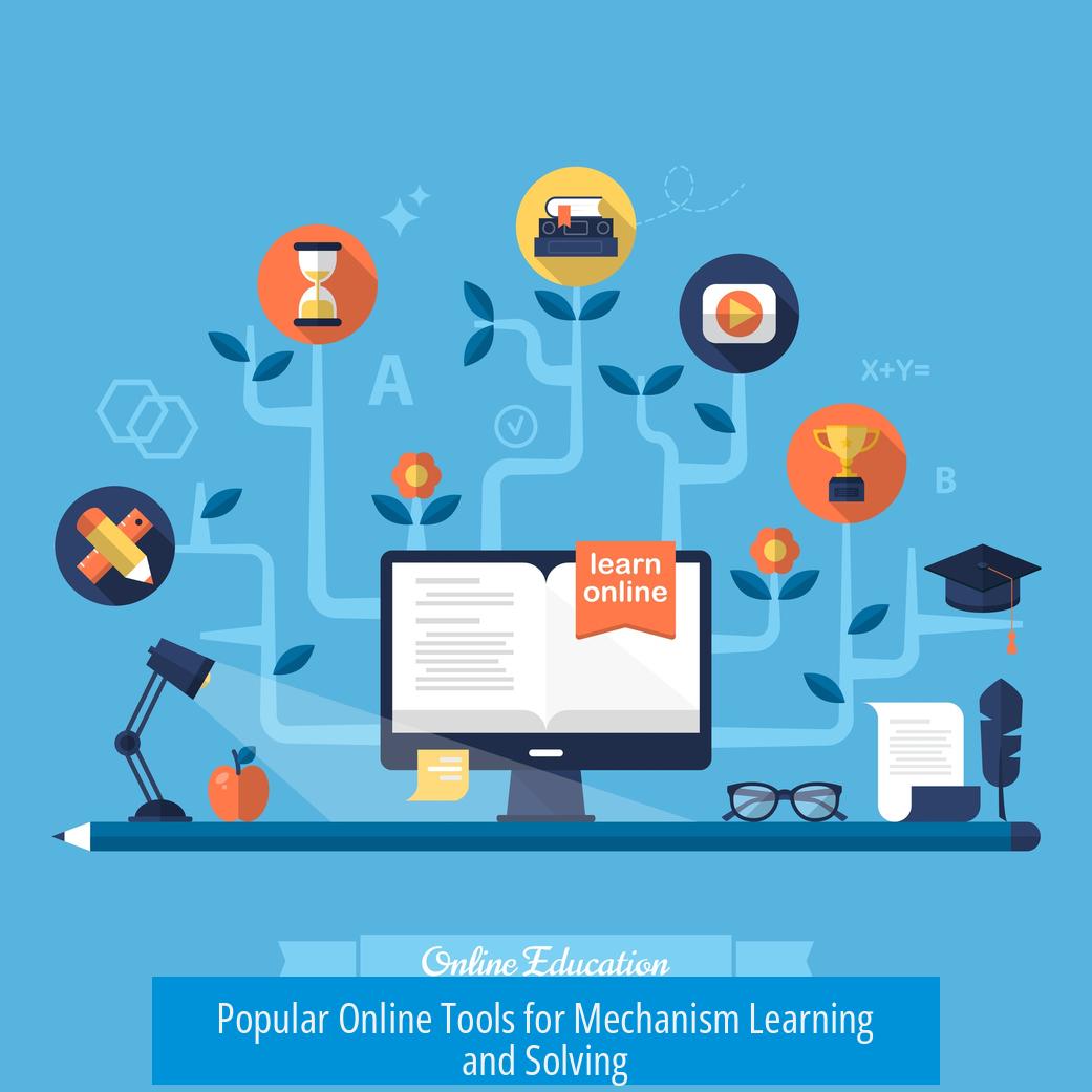 Popular Online Tools for Mechanism Learning and Solving