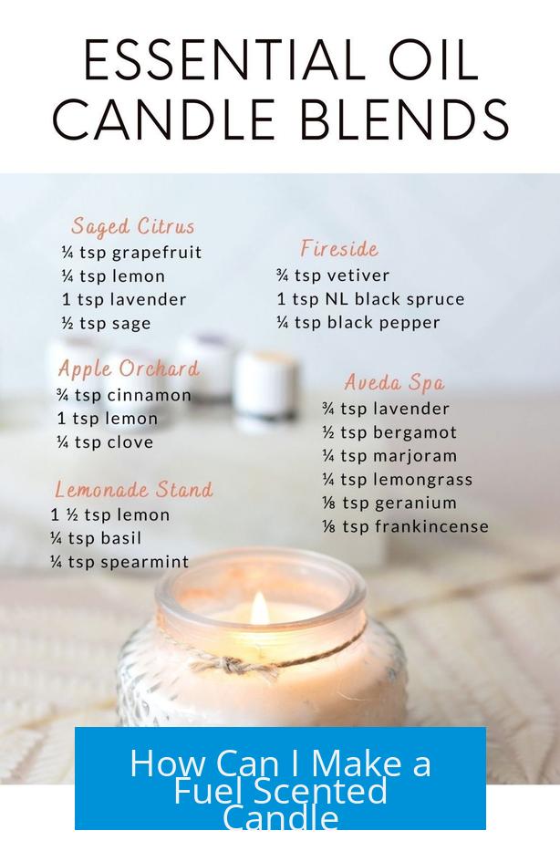 How Can I Make a Fuel Scented Candle?