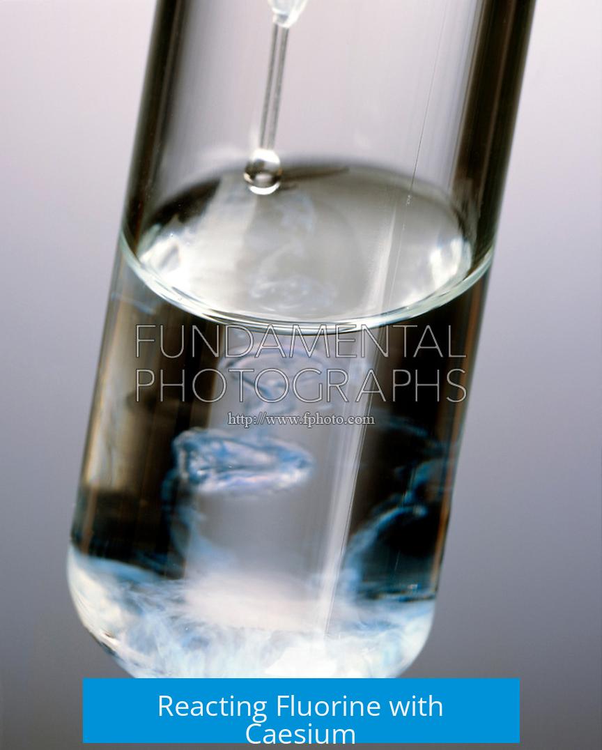 Reacting Fluorine with Caesium