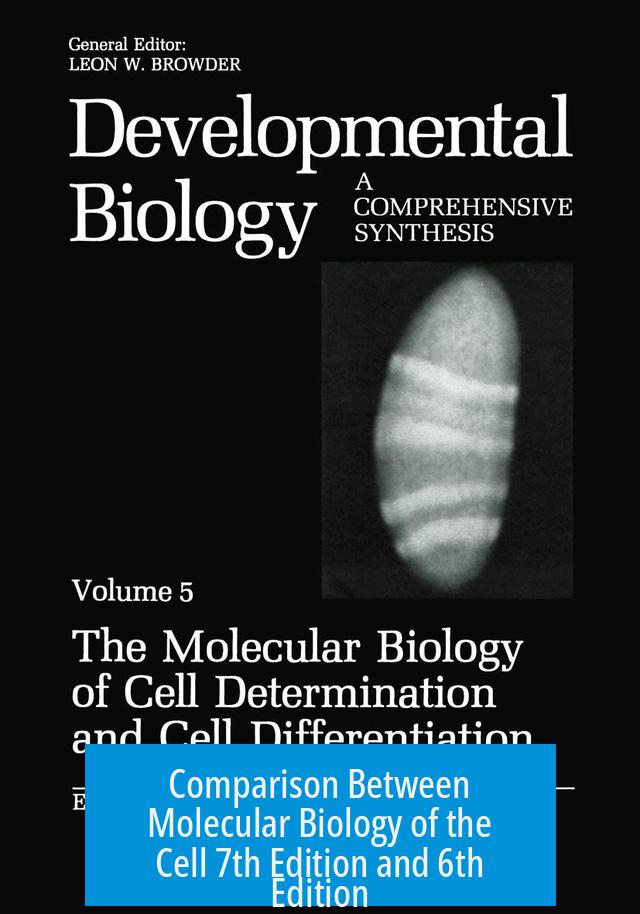 Comparison Between Molecular Biology of the Cell 7th Edition and 6th Edition