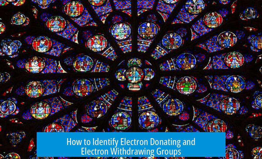 How to Identify Electron Donating and Electron Withdrawing Groups