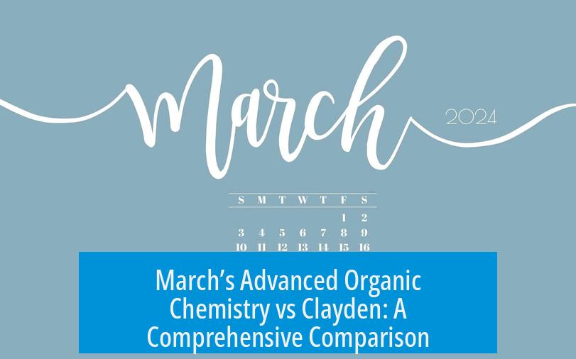March’s Advanced Organic Chemistry vs Clayden: A Comprehensive Comparison