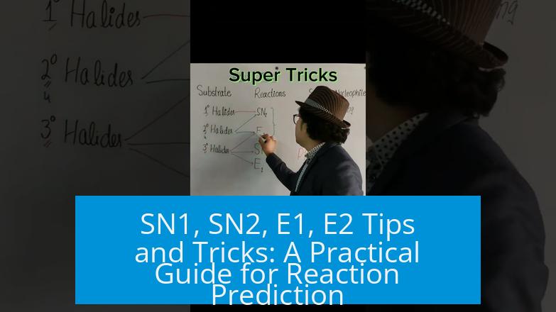 SN1, SN2, E1, E2 Tips and Tricks: A Practical Guide for Reaction Prediction