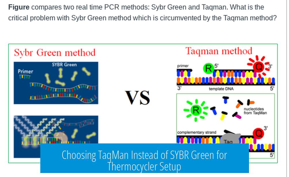 Choosing TaqMan Instead of SYBR Green for Thermocycler Setup