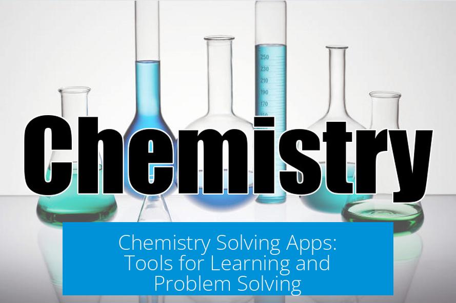Chemistry Solving Apps: Tools for Learning and Problem Solving