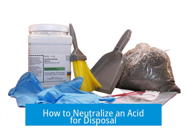 How to Neutralize an Acid for Disposal
