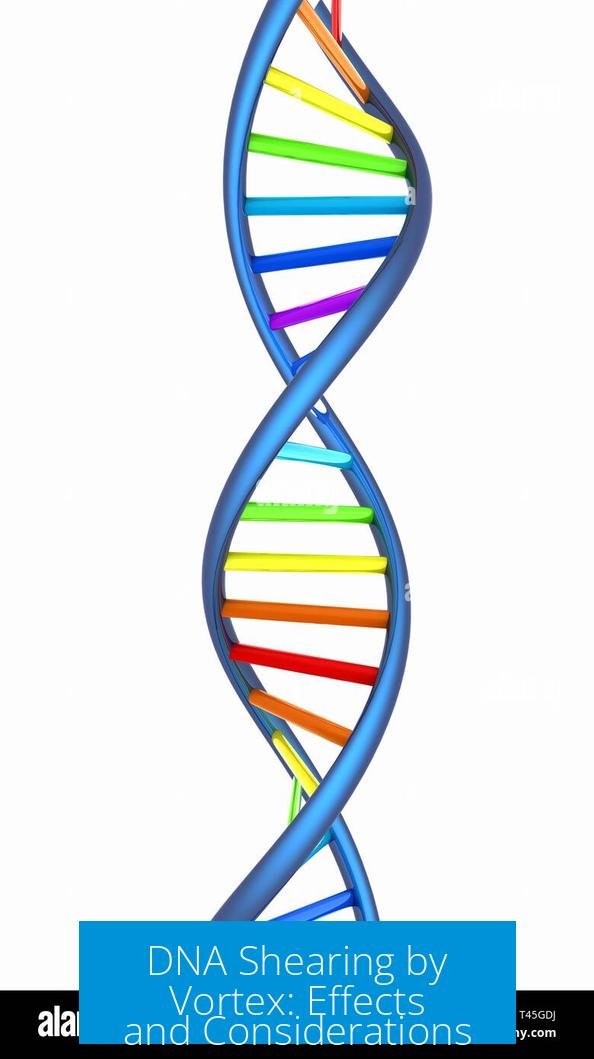 DNA Shearing by Vortex: Effects and Considerations