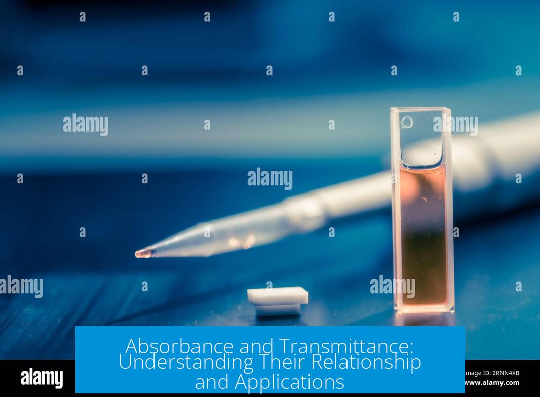 Absorbance and Transmittance: Understanding Their Relationship and Applications