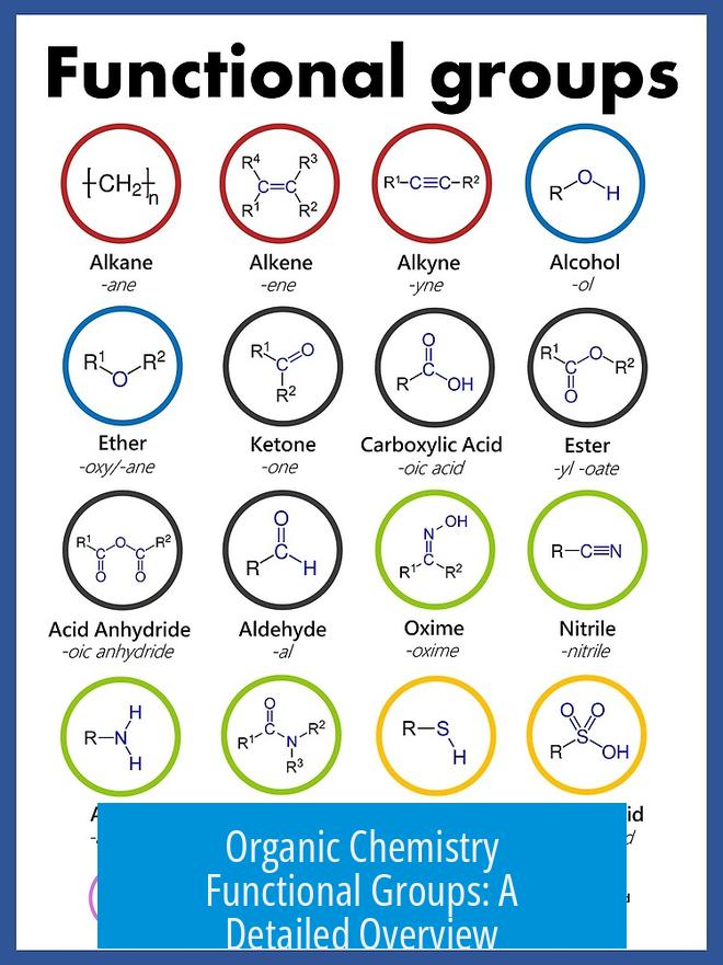 Organic Chemistry Functional Groups: A Detailed Overview