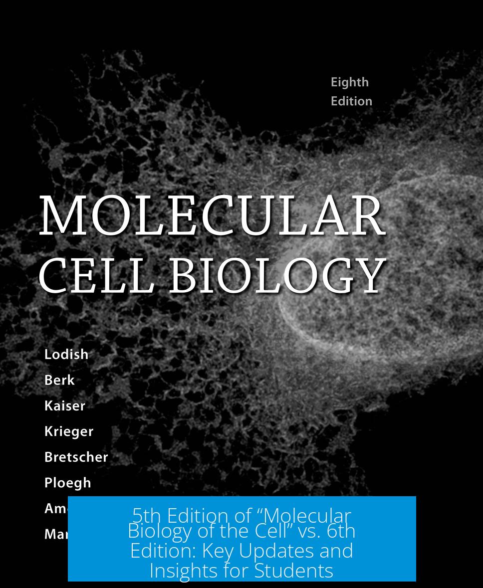 5th Edition of “Molecular Biology of the Cell” vs. 6th Edition: Key Updates and Insights for Students