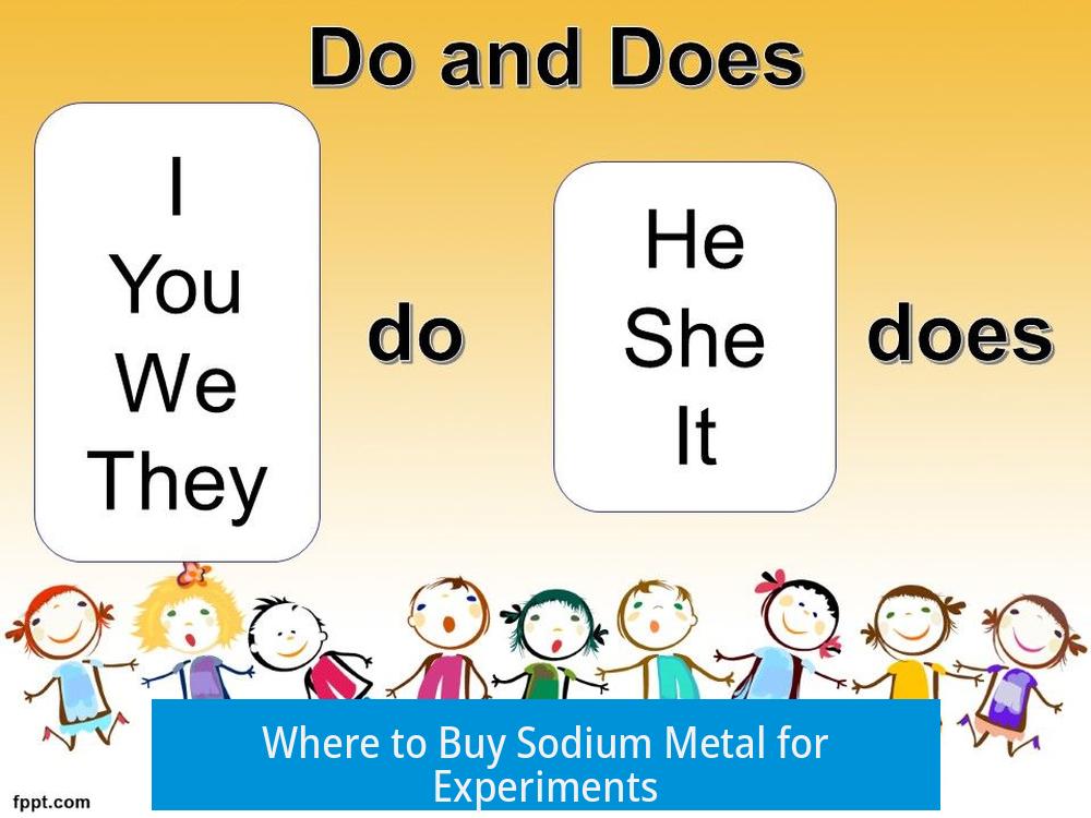 Where to Buy Sodium Metal for Experiments