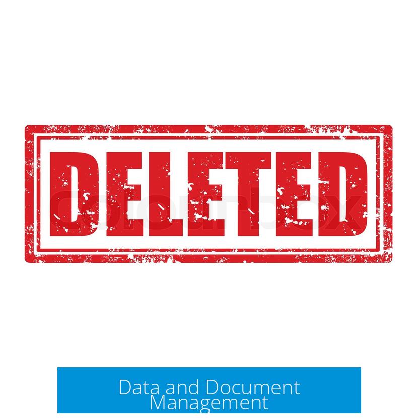 Data and Document Management