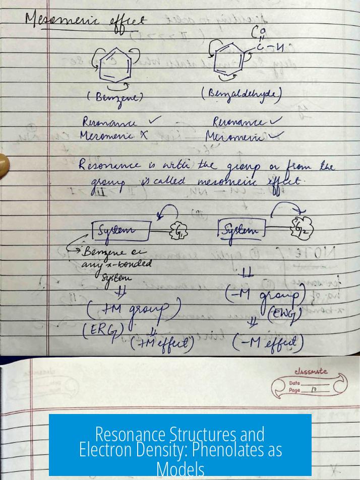 Resonance Structures and Electron Density: Phenolates as Models