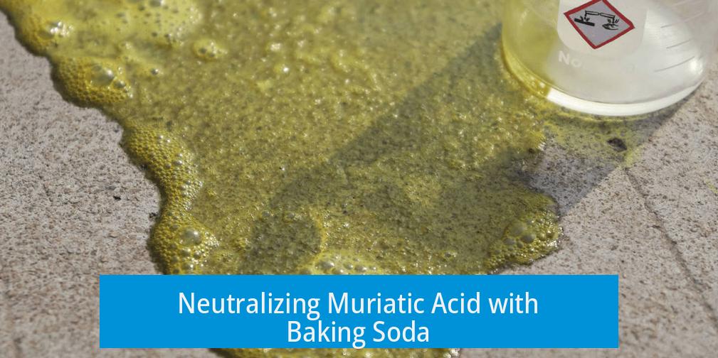 Neutralizing Muriatic Acid with Baking Soda