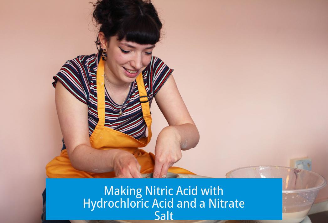 Making Nitric Acid with Hydrochloric Acid and a Nitrate Salt