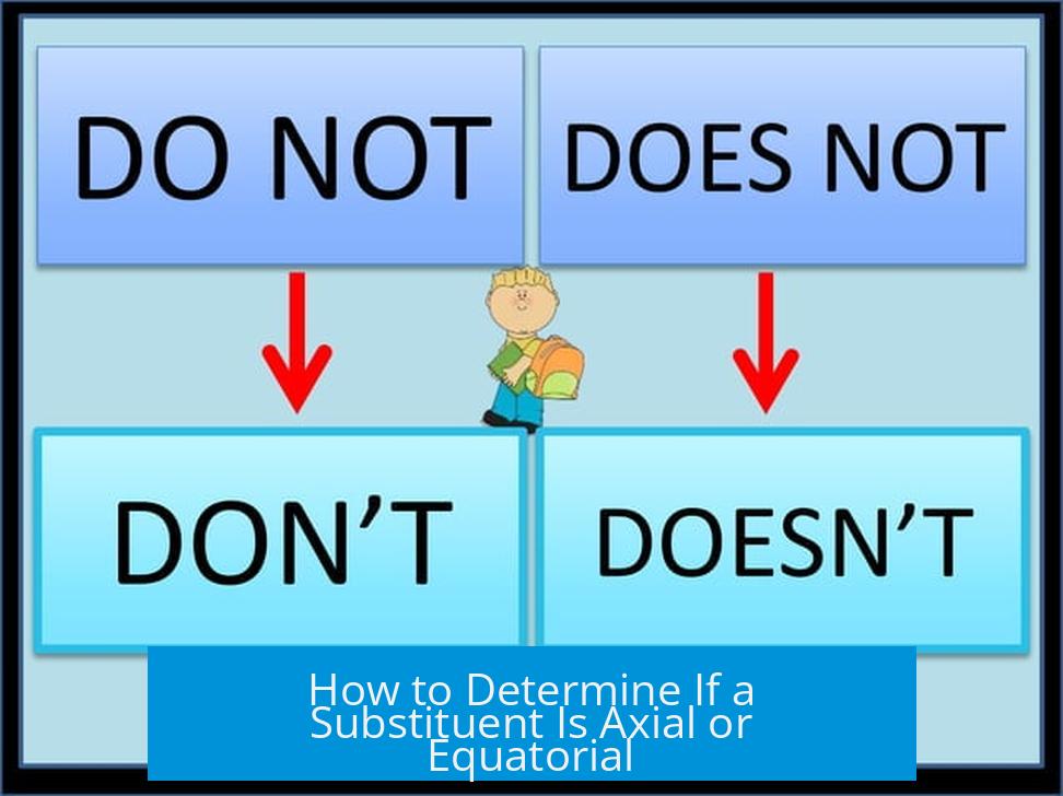 How to Determine If a Substituent Is Axial or Equatorial